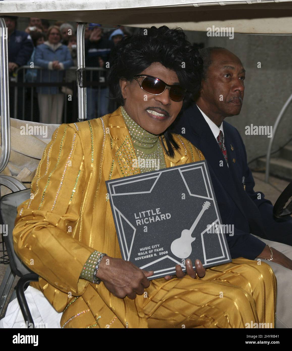 El pequeño Richard pasa a los 87 años de edad. 9 de noviembre de 2008 Nashville, Tn. La ceremonia de inducción del Paseo de la Fama de Little Richard Music City se celebra en el Hall of Fame Park. Foto de stock