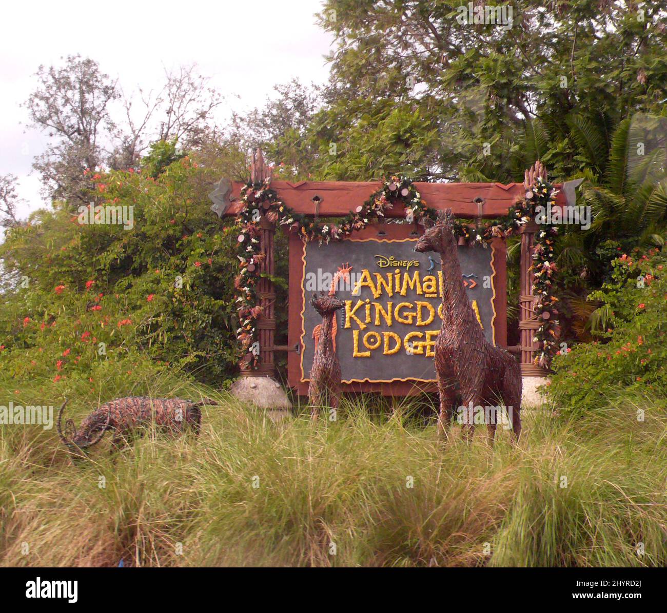 Disney's Animal Kingdom Lodge en Walt Disney World en Orlando, Florida. Foto de stock