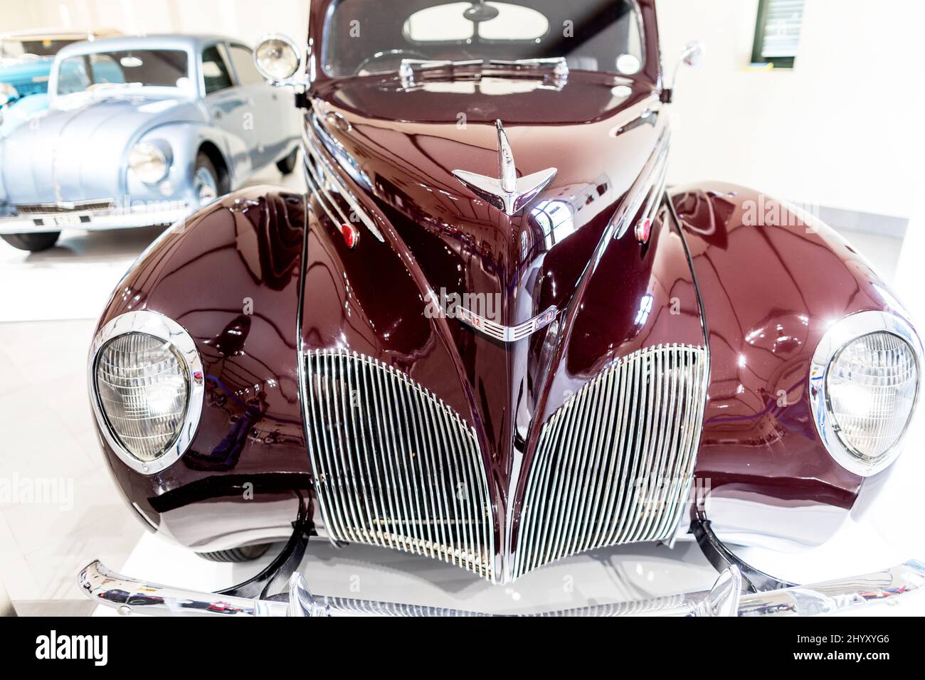 A 1939 Lincoln Zephyr V12 Franschhoek Motor Museum Soth Africa Foto de stock