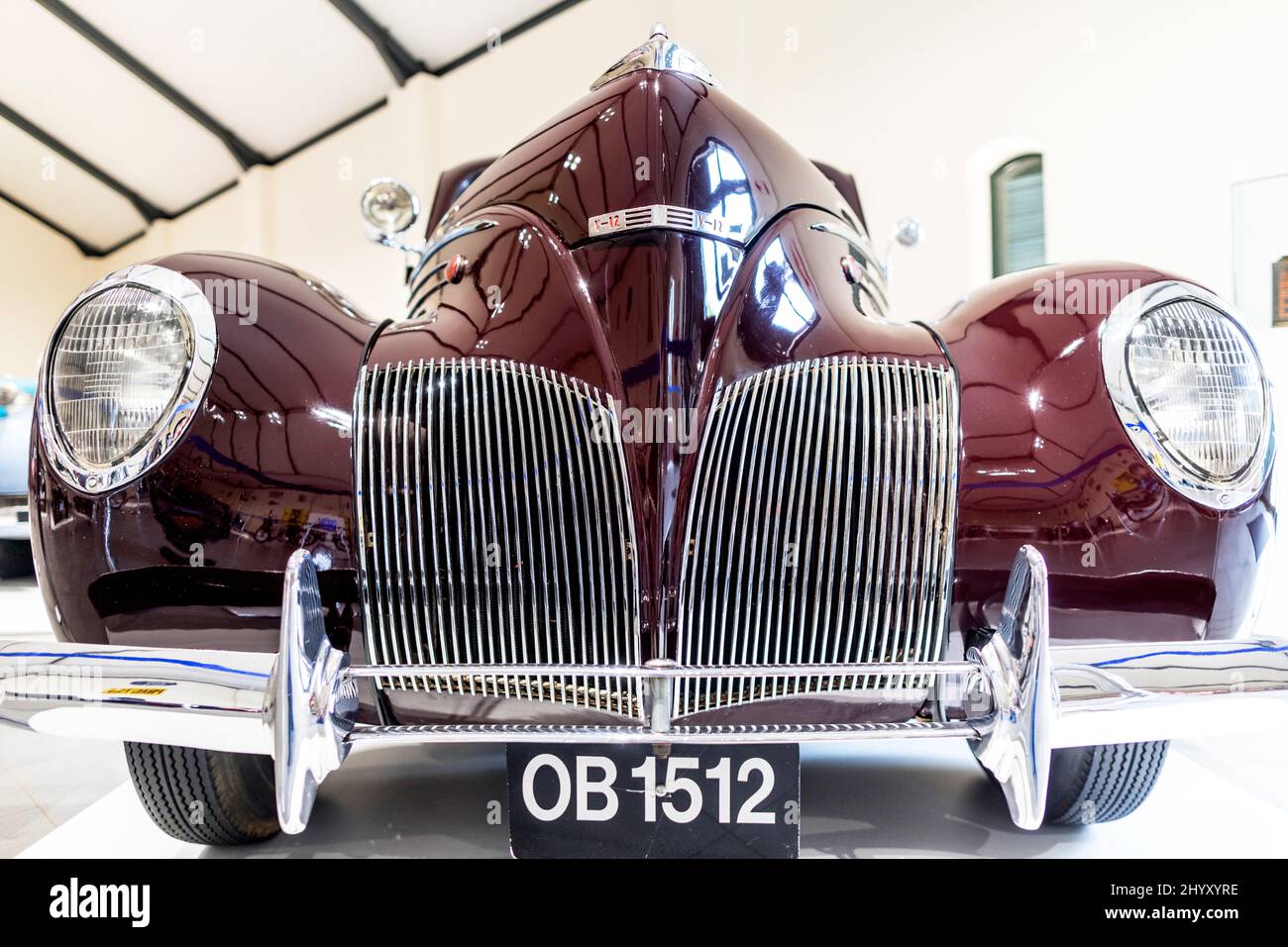 A 1939 Lincoln Zephyr V12 Franschhoek Motor Museum Soth Africa Foto de stock
