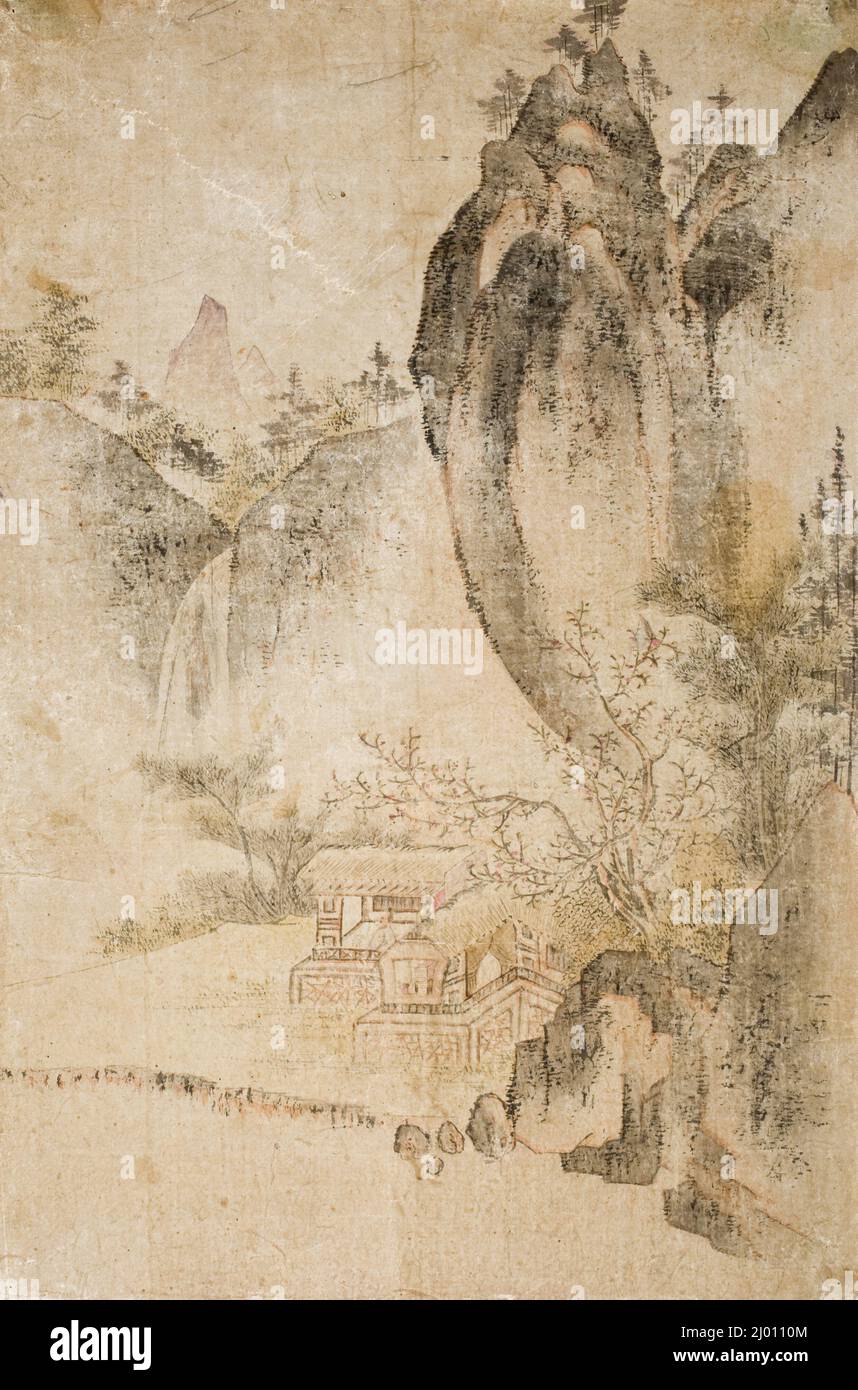 Horizontal. Corea, Corea, dinastía Joseon (1392-1910), siglo 19th. Pinturas. Tinta sobre papel Foto de stock