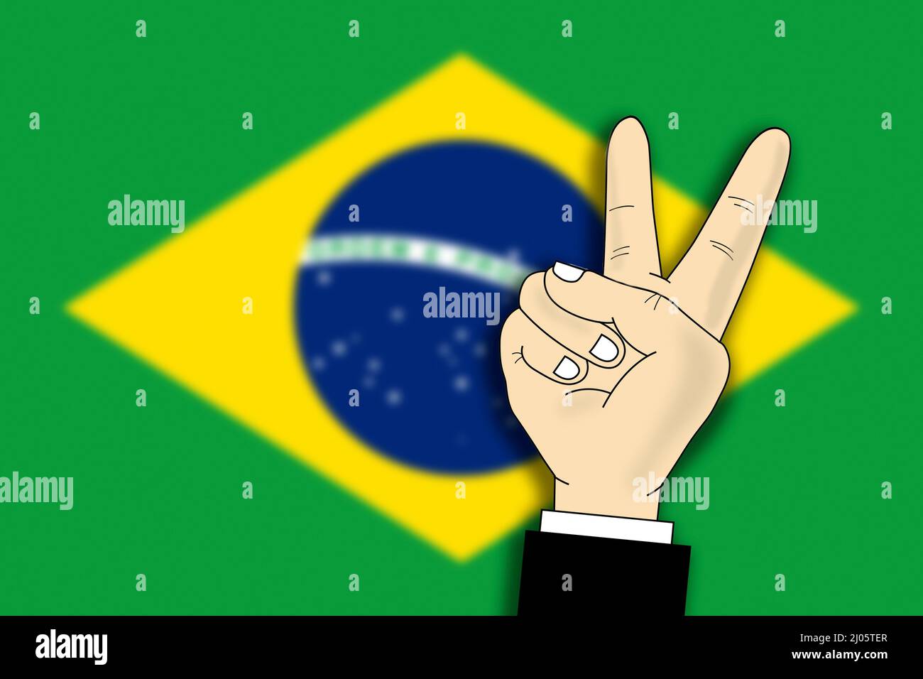Dibujo bandera de brasil fotografías e imágenes de alta resolución - Alamy