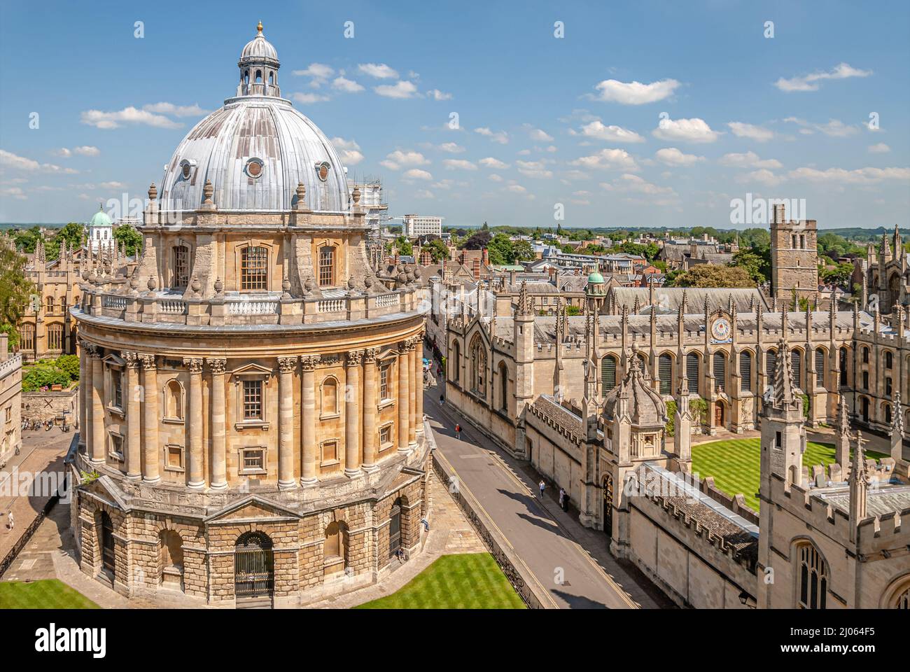 Radcliffe edificio de cámaras en Oxford, Oxfordshire, Inglaterra Foto de stock
