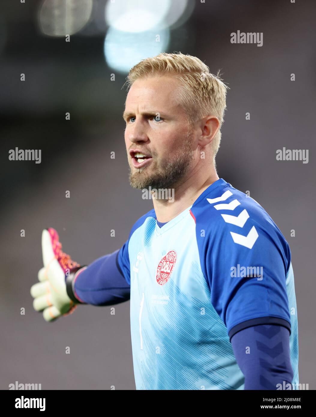 Kasper Schmeichel Fussball LŠnderspiel Deutschland - DŠnemark 1:1 © diebilderwelt / Alamy Stock Foto de stock