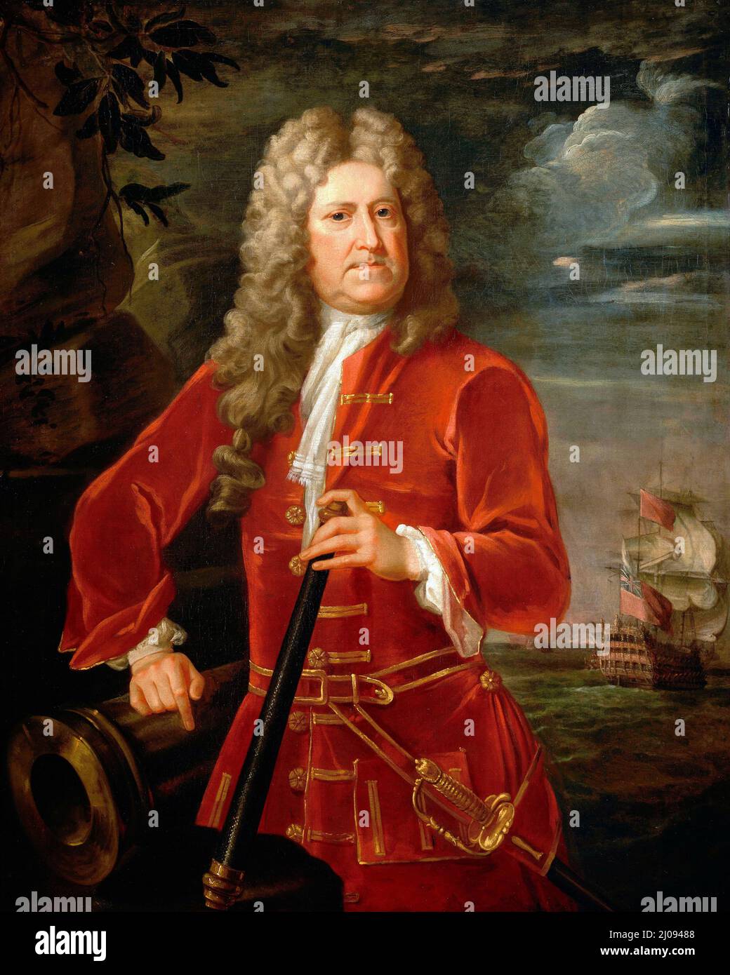 Almirante Nicholas Haddock, 1685-1746 Foto de stock