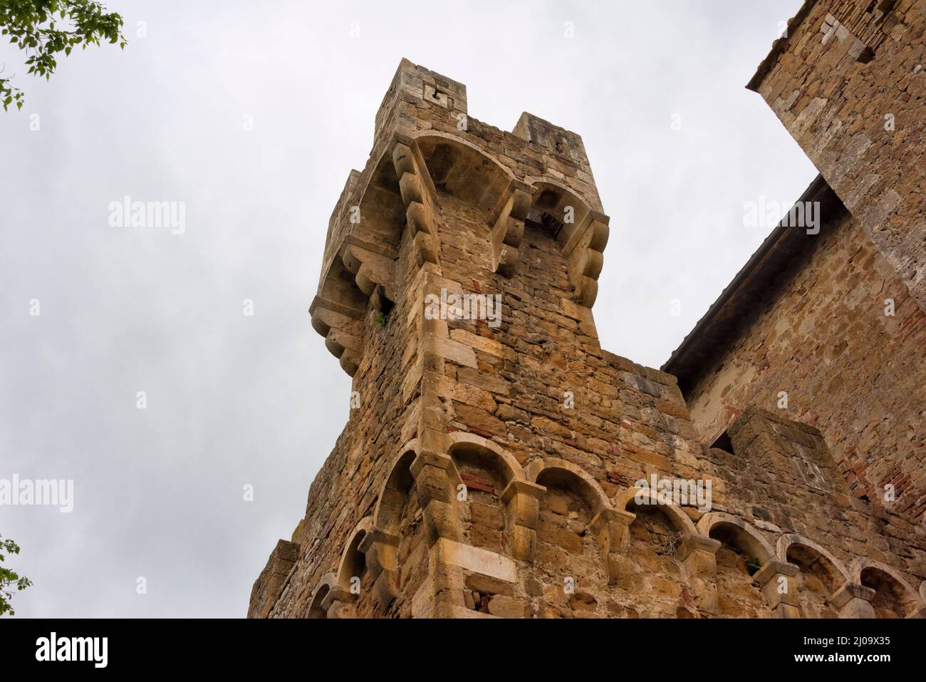 Fortaleza en Radicofani, Provincia de Siena, Región Toscana, Italia Foto de stock