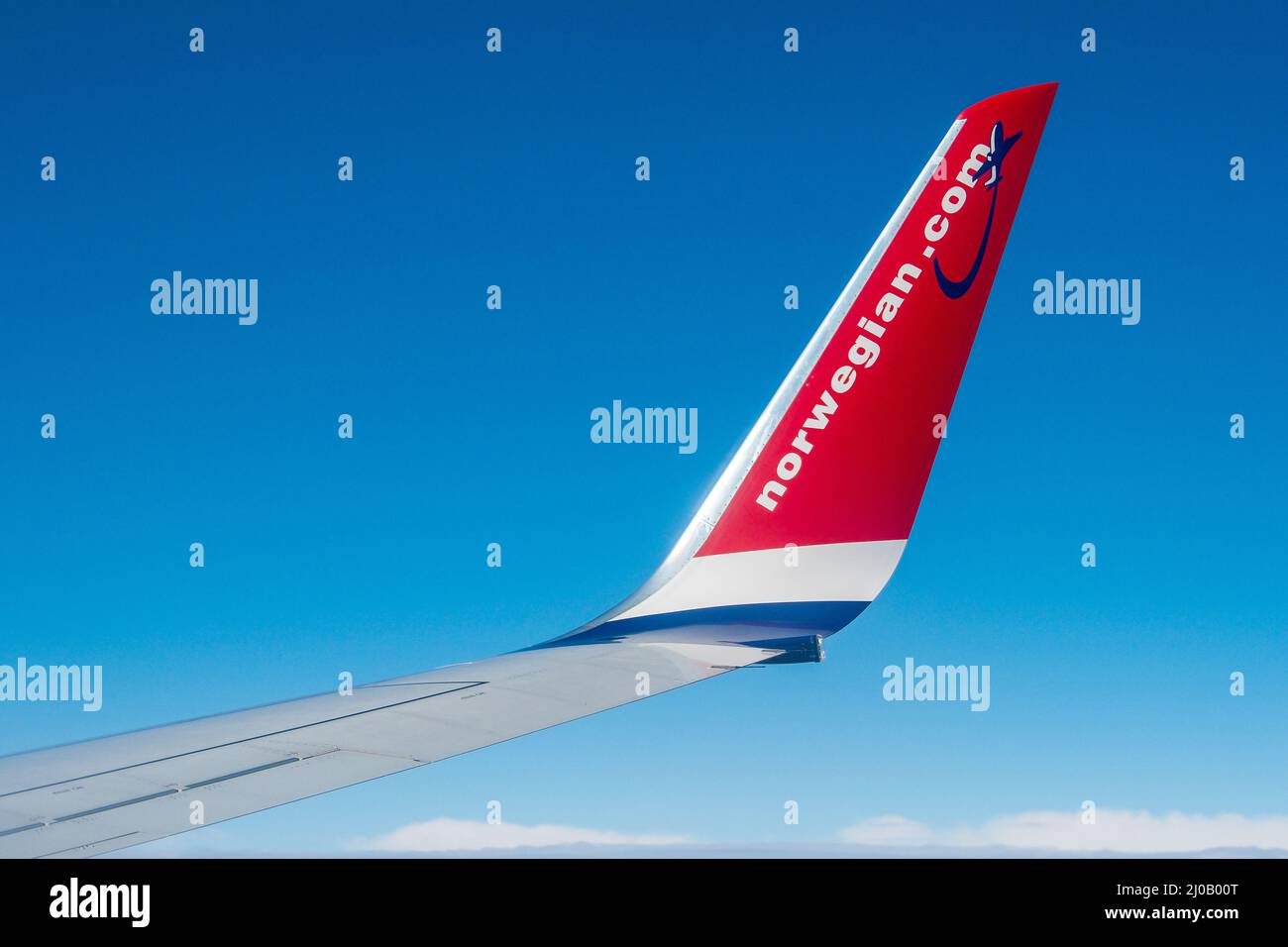 Logotipo de la aerolínea Norwegian.com de avión Fotografía de stock - Alamy