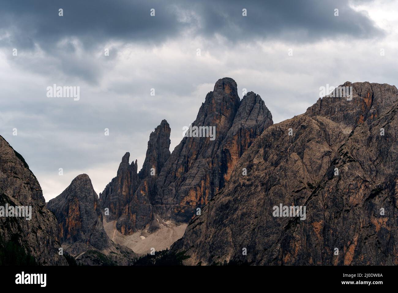 Vista panorámica de la montaña Foto de stock