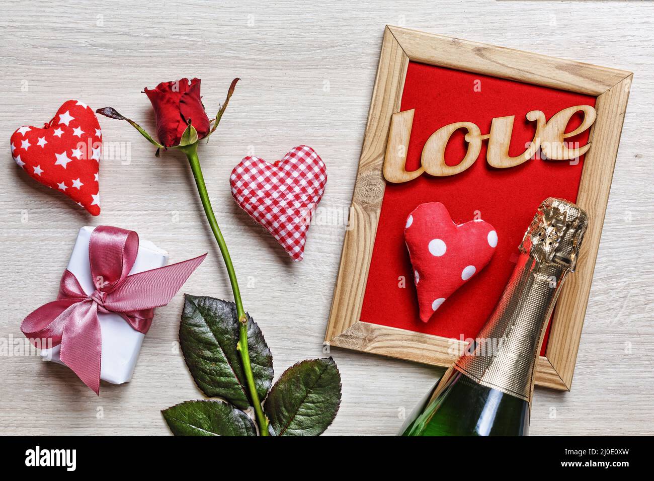 San Valentín, Amor, Boda, Madre, Padre, Cumpleaños, decoración, tarjeta, Foto de stock