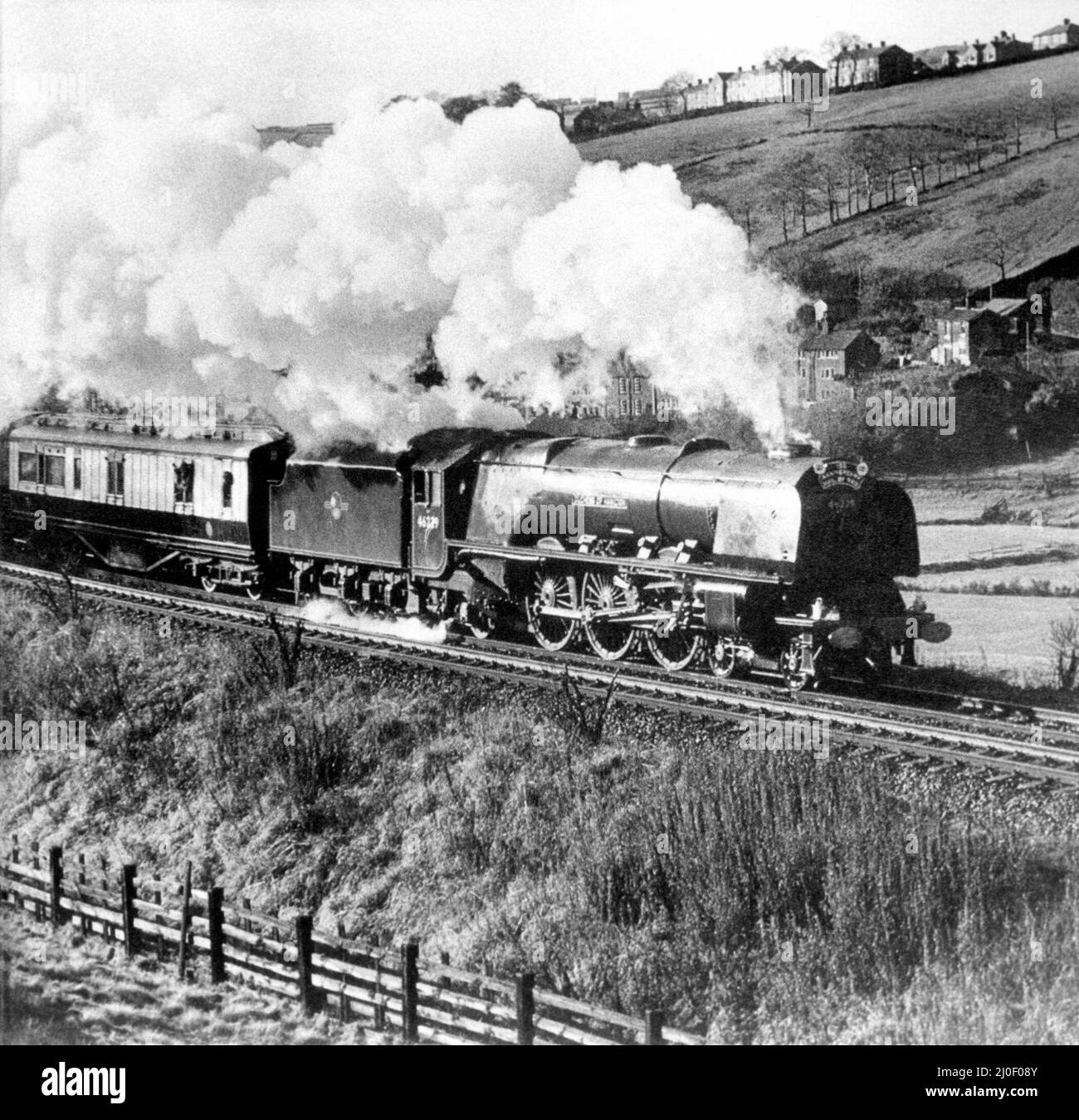 Antiguo ferrocarril midland Imágenes de stock en blanco y negro - Alamy