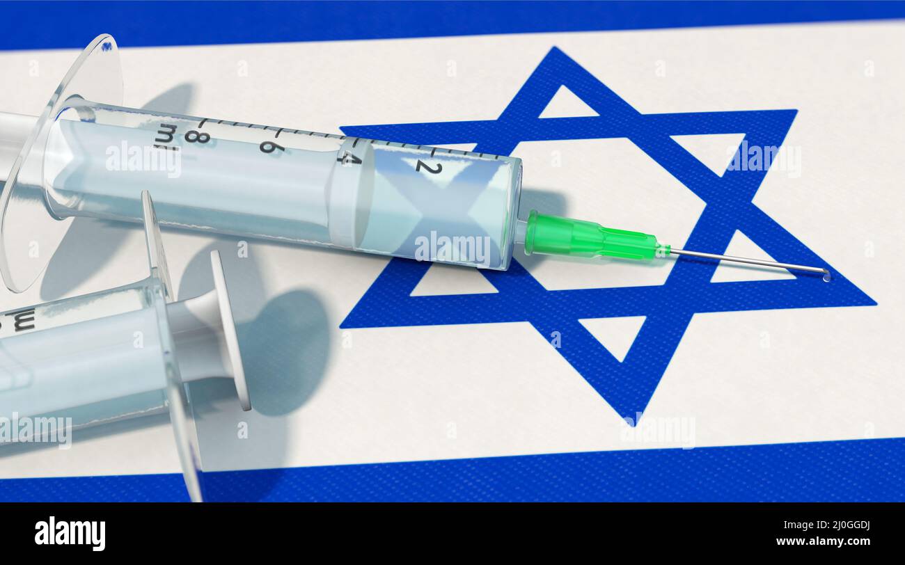 Vacunas Corona en Israel Foto de stock