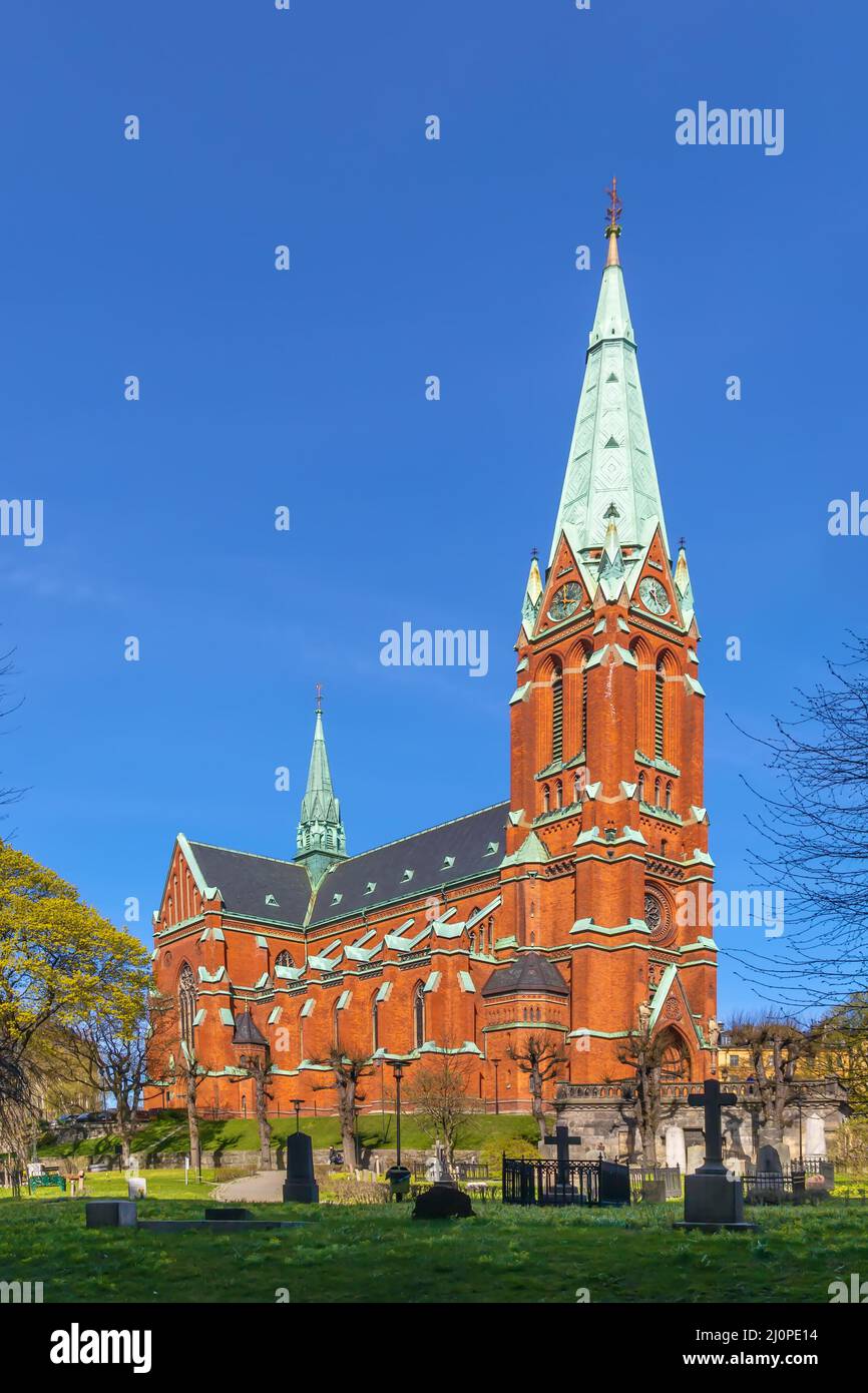 Iglesia de San Johannes, Estocolmo, Suecia Foto de stock