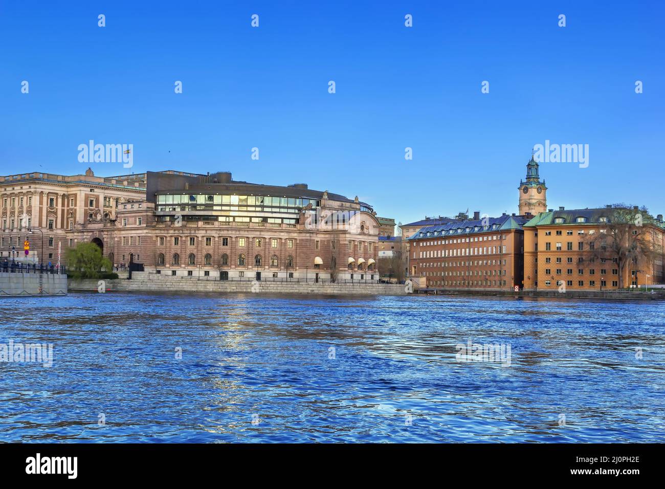 Vista de Gamla Stan, Estocolmo, Suecia Foto de stock