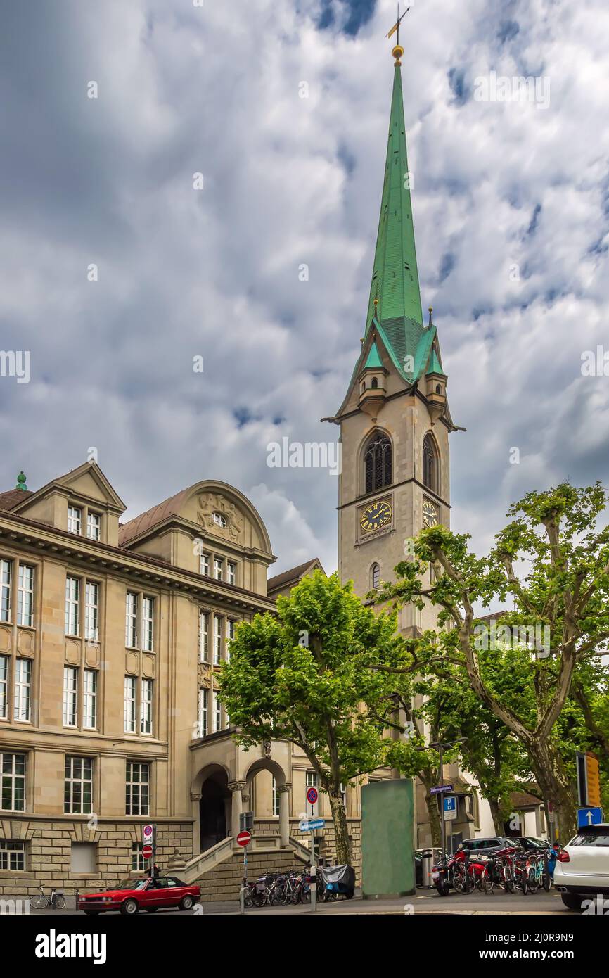 Predigerkirche, Zúrich. Suiza Foto de stock