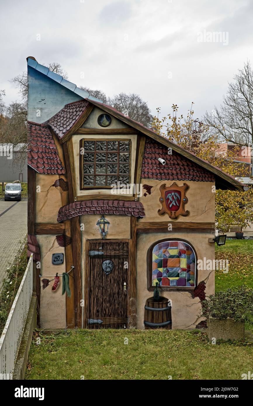 Arte callejero, Goettingen, Baja Sajonia, Alemania, Europa Foto de stock