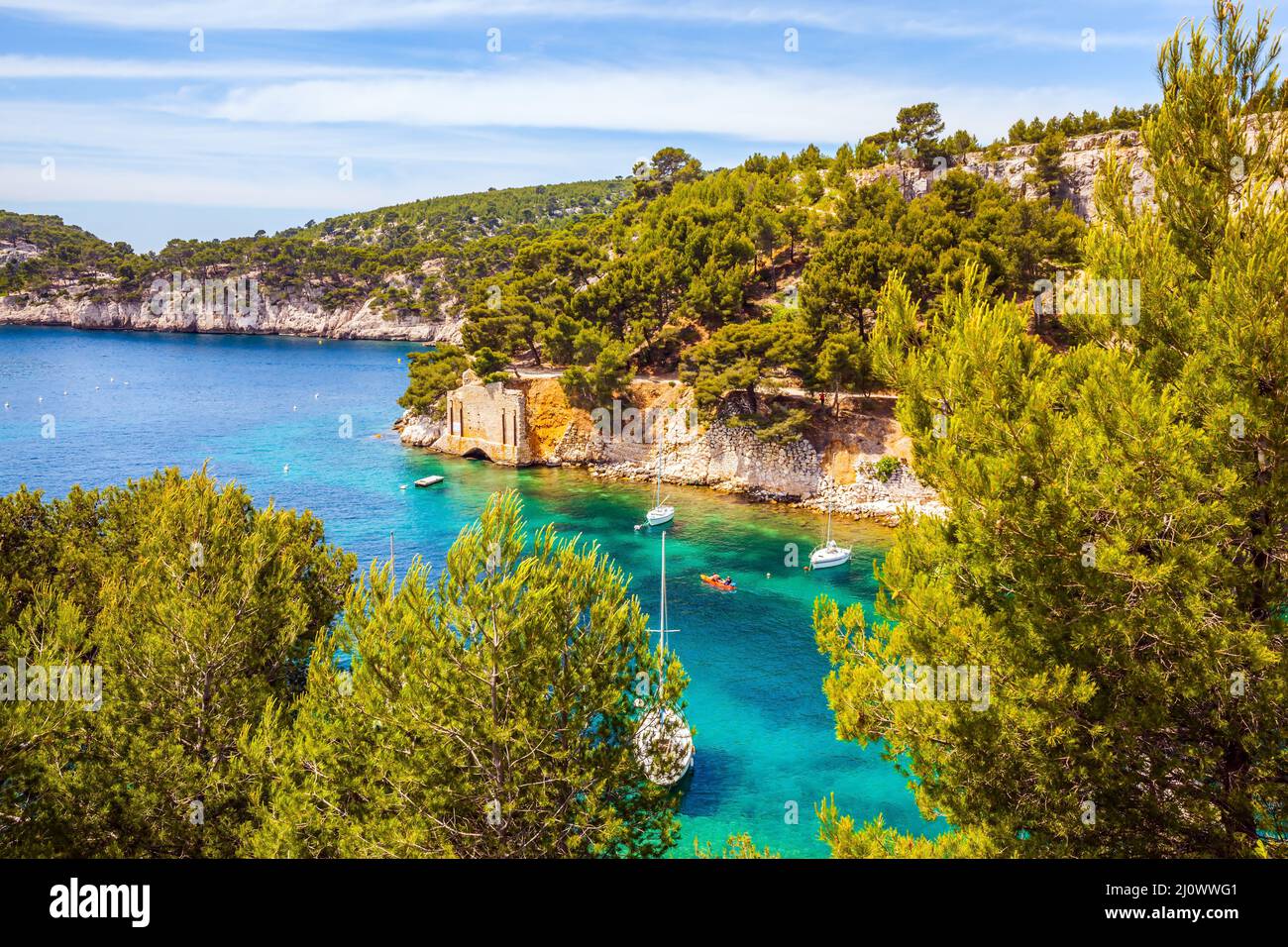 Bahías del Mar Mediterráneo Foto de stock
