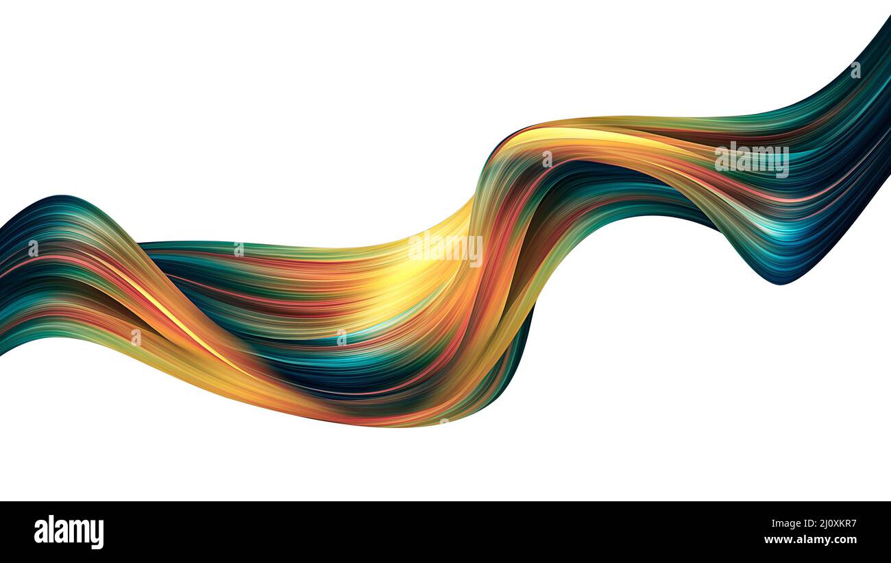 Diseño abstracto con 3D ondas Foto de stock