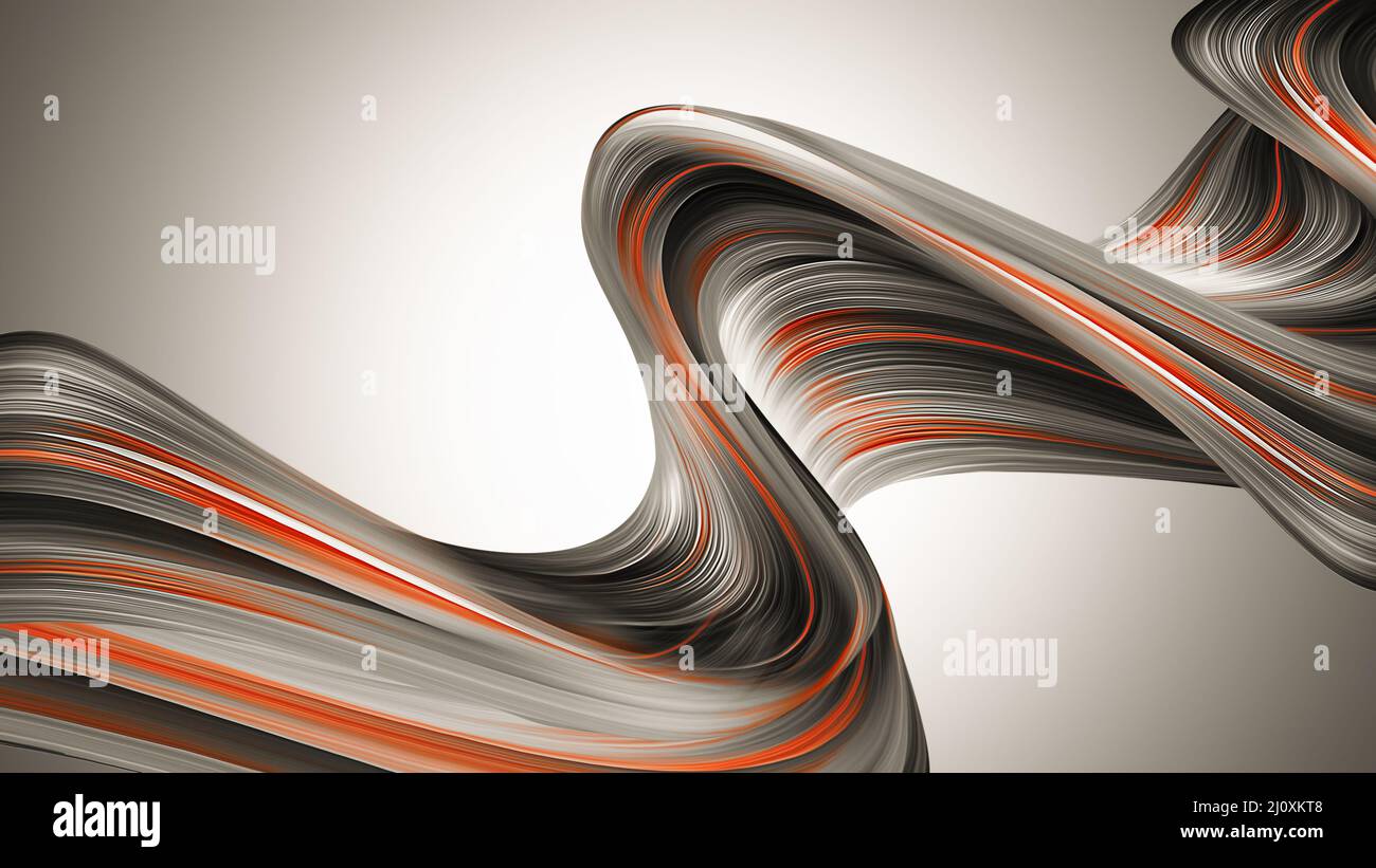 Diseño abstracto con 3D ondas Foto de stock