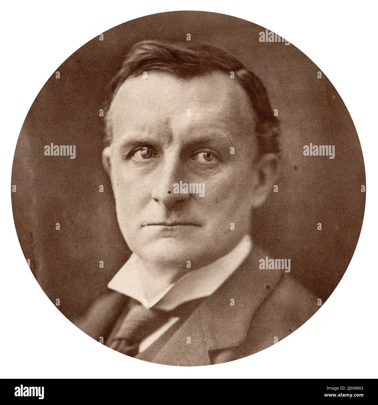 Retrato de Sir Henry Walter Barnett (1862-1934) Secretario de Estado de Relaciones Exteriores Fotografía en blanco y negro Foto de stock