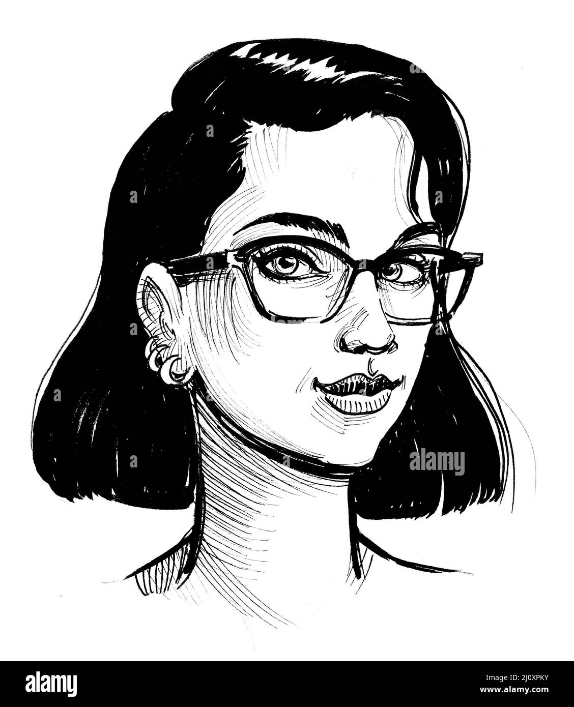 Chica guapa con lentes dibujo animado Imágenes de stock en blanco y negro - Alamy Chica guapa con lentes dibujo animado Imágenes de stock en blanco y negro - Alamy
