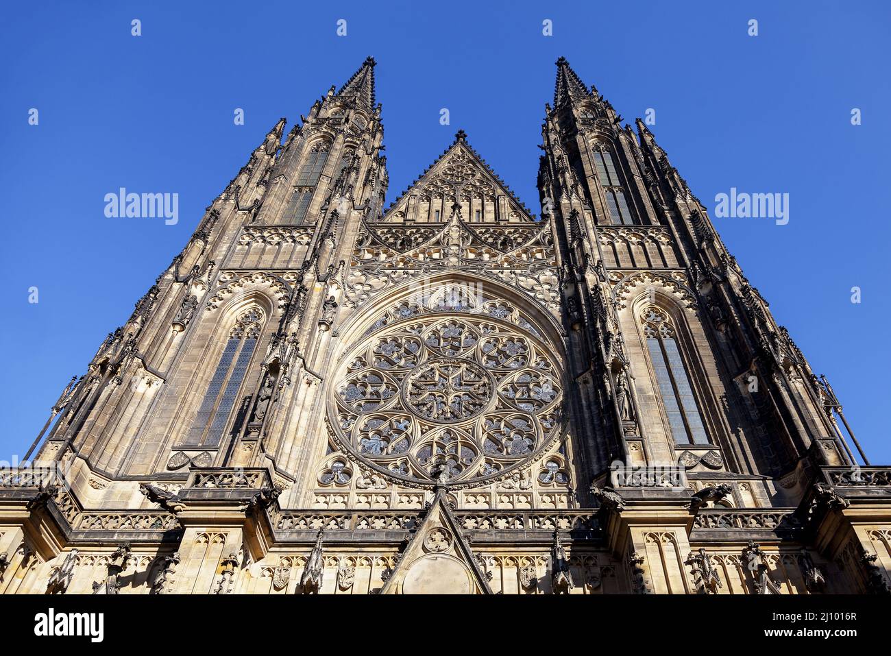 La catedral de San Vito en Praga Foto de stock