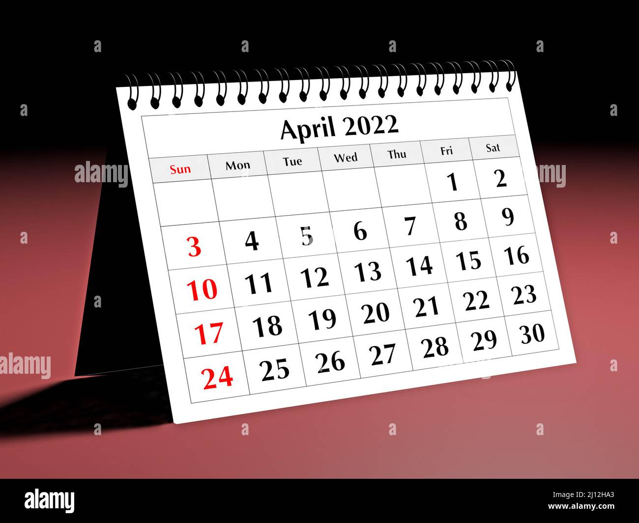 Mes De Abril Calendario Calendario abril 2022 mes fotografías e imágenes de alta resolución - Alamy