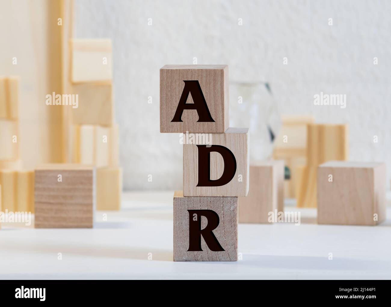 Bloque De Letras En La Palabra ADR Abreviatura De La Reacci n Adversa 