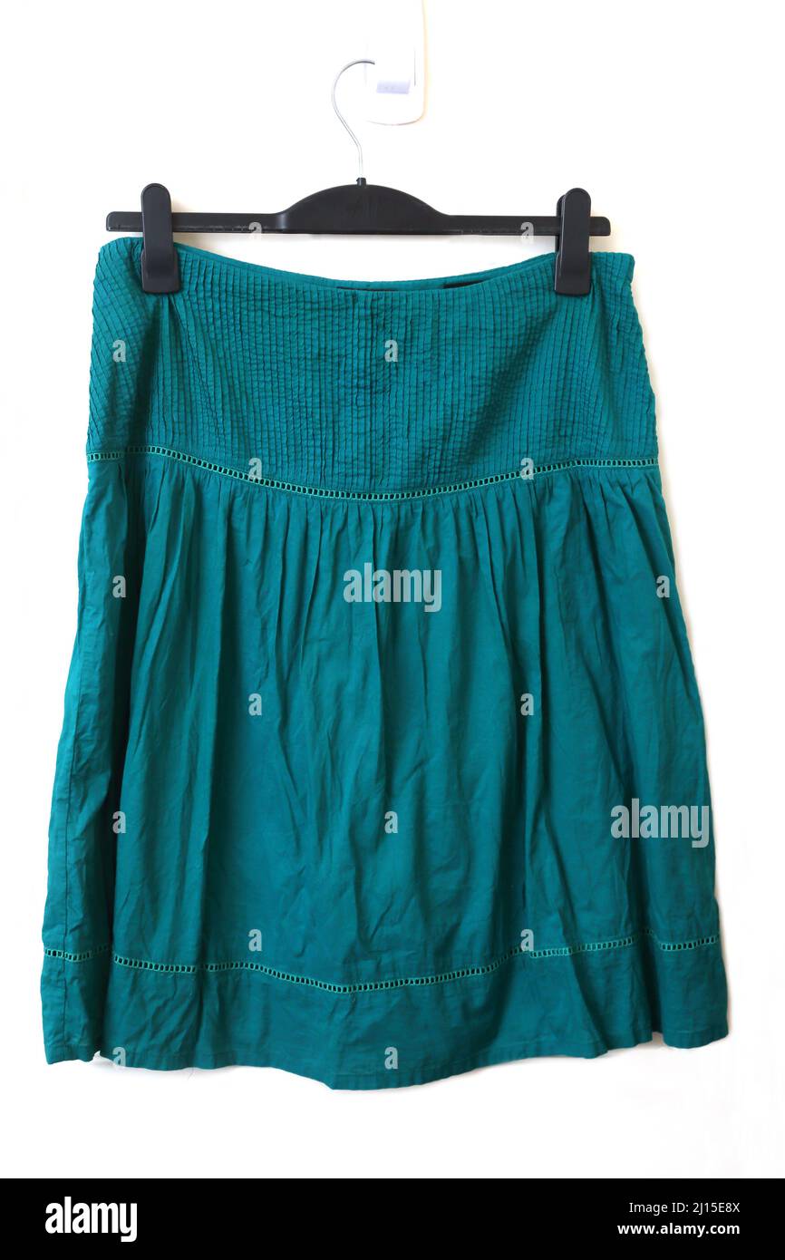 Falda verde azulado Foto de stock