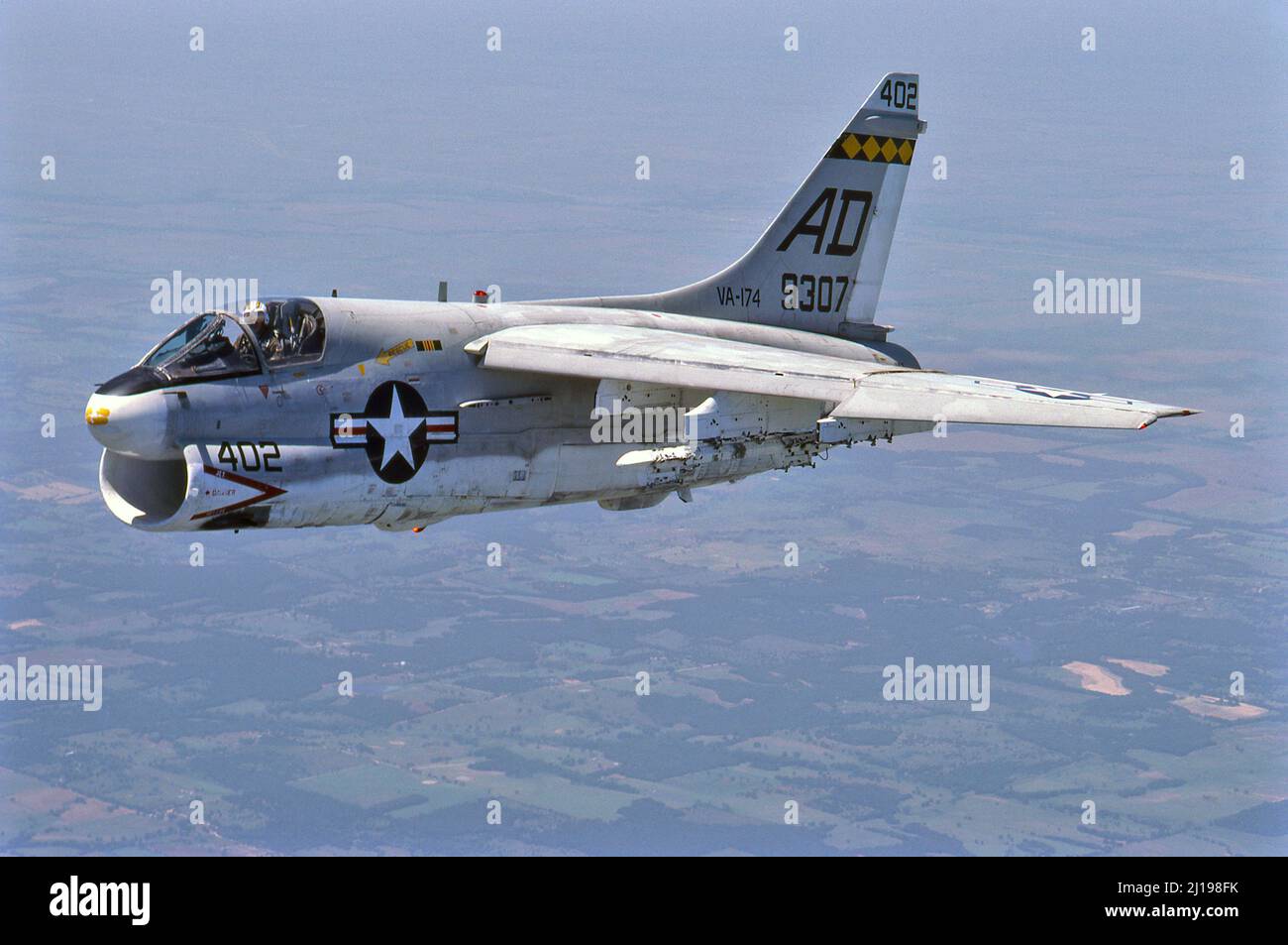 Chance Vought A-7 Corsair II Fighter, bombardero Foto de stock