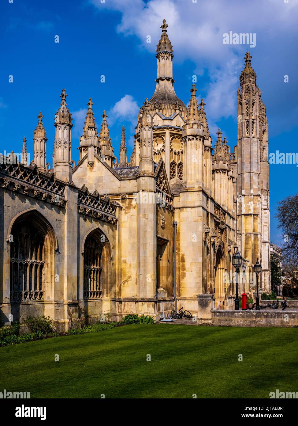 El Kings College de Cambridge - Gatehouse y porteadores Lodge de Kings College, Universidad de Cambridge. Foto de stock