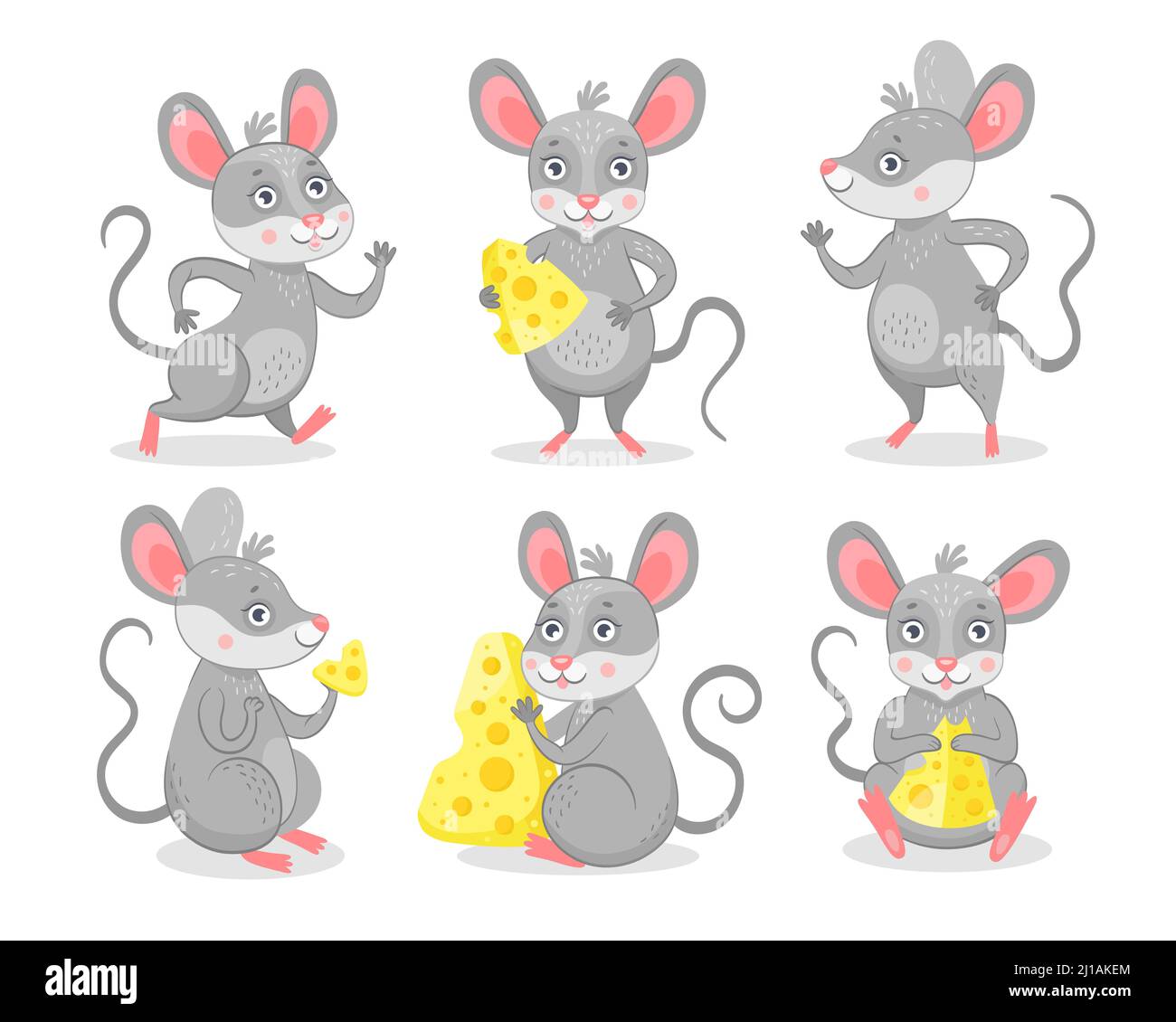 Comiendo ratones Imágenes vectoriales de stock - Alamy