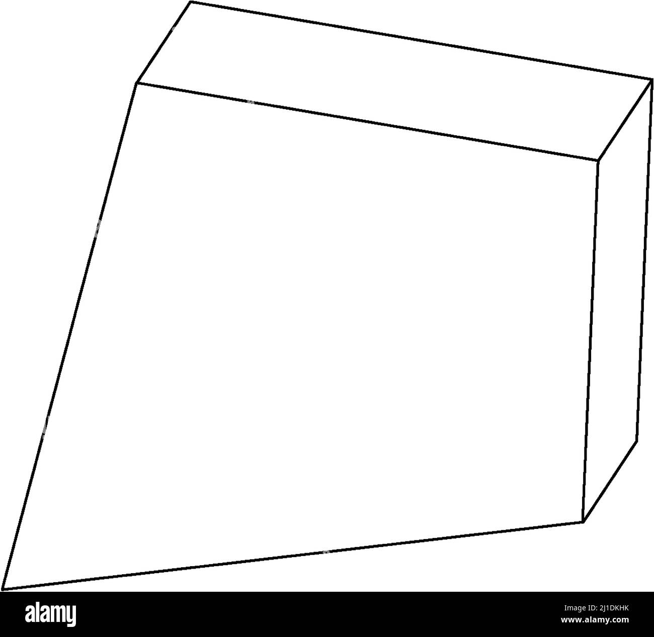 Trapecio 3d Imágenes de stock en blanco y negro - Alamy