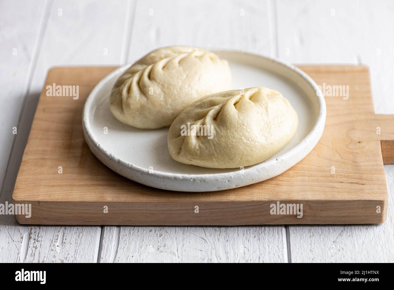 Pastel tradicional coreano al vapor, pianse o pigodi, Foto de stock