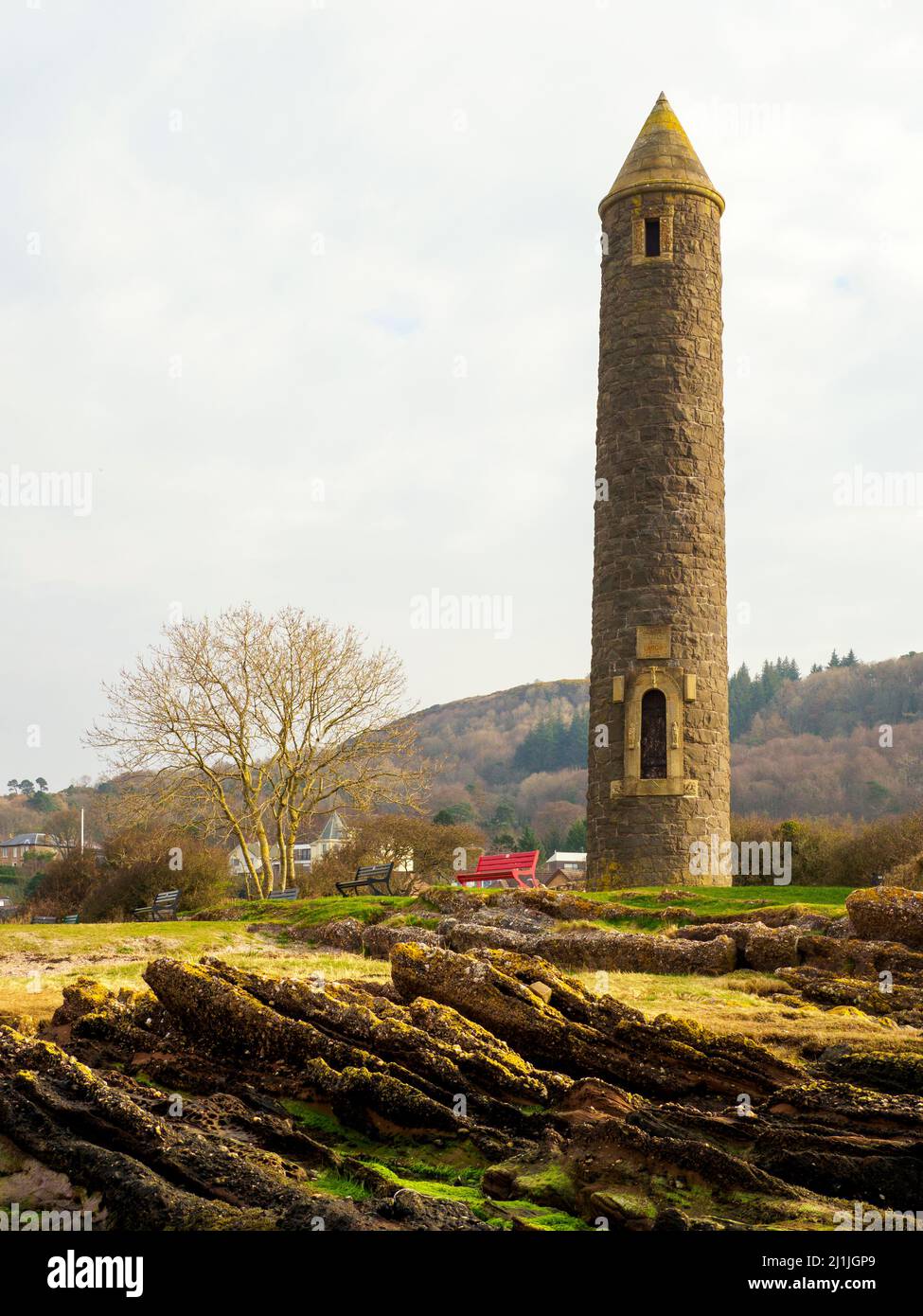 El Monumento a los Lápices en Ayrshire, Escocia Foto de stock