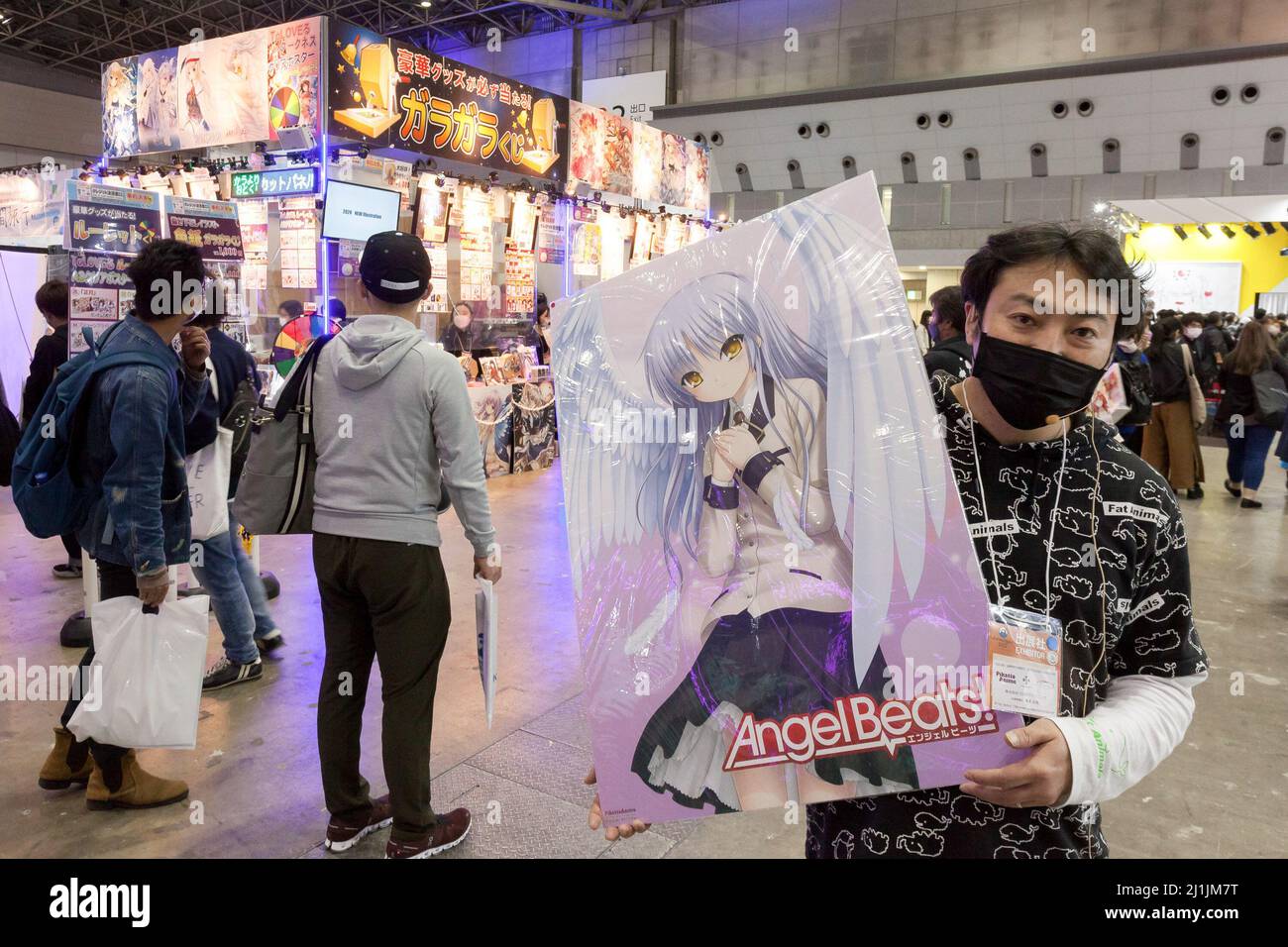 Tokio, Japón. 26th Mar, 2022. Un vendedor de mercancías en Anime Japón  2022. Tokyo Big Sight, Odaiba, considerado la mayor convención de anime del  mundo, este evento de 4 días se lleva