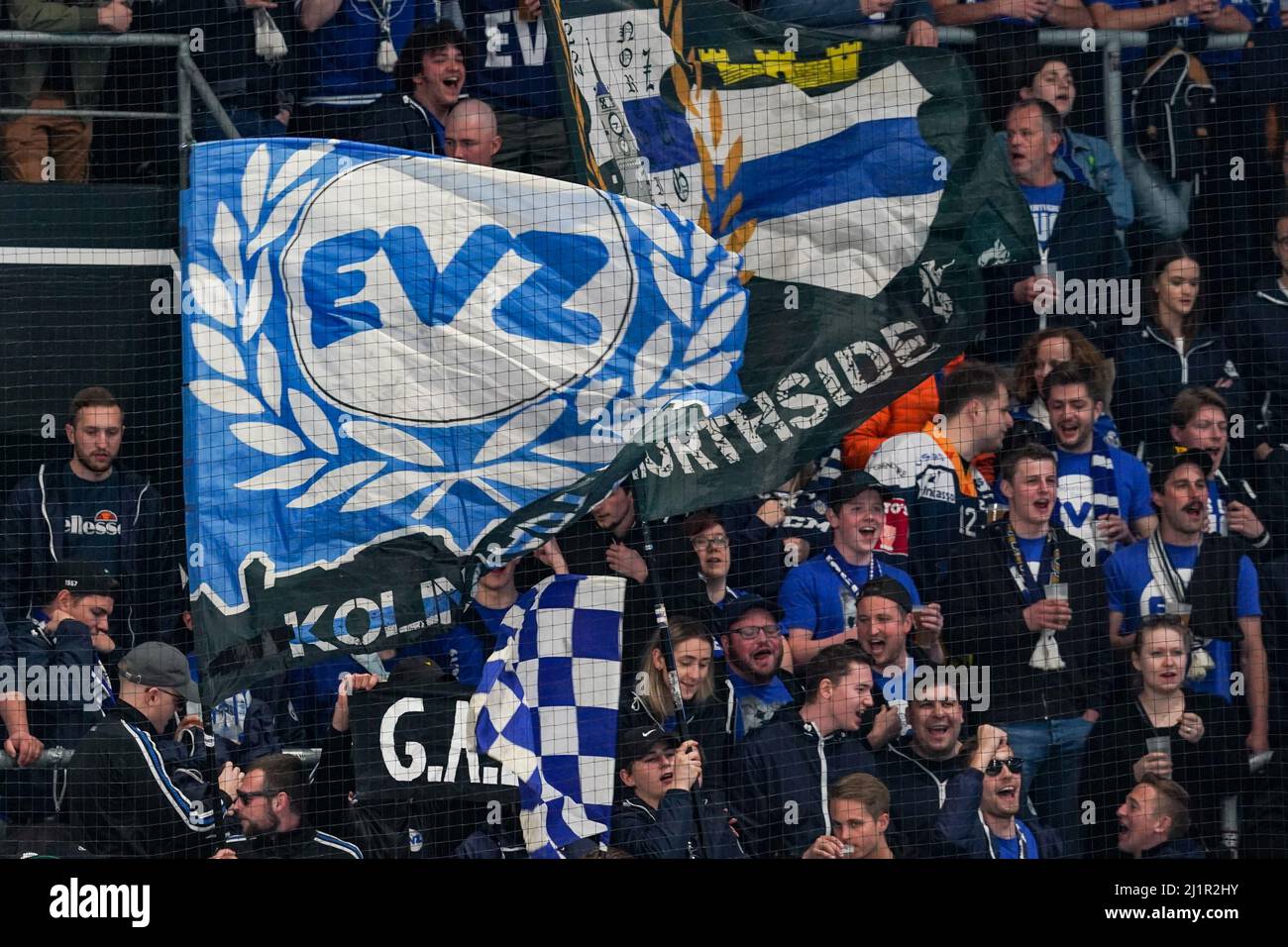 27.03.2022, Porza, Corner Arena, Playoffs HC Lugano EV Zug, EV Los