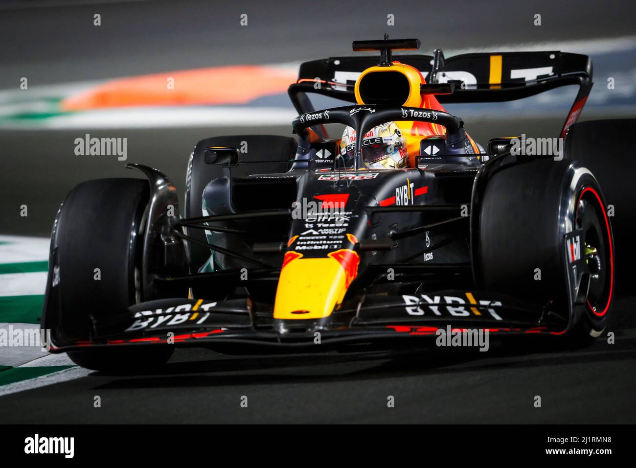 Jeddah, Arabia Saudita. 27th Mar, 2022. #1 Max Verstappen (NLD, Oracle Red Bull Racing), Gran Premio de Arabia Saudita de F1 en el Circuito Jeddah Corniche el 27 de marzo de 2022 en Jeddah, Arabia Saudita. (Foto por DOS) Crédito: dpa/Alamy Live News Foto de stock