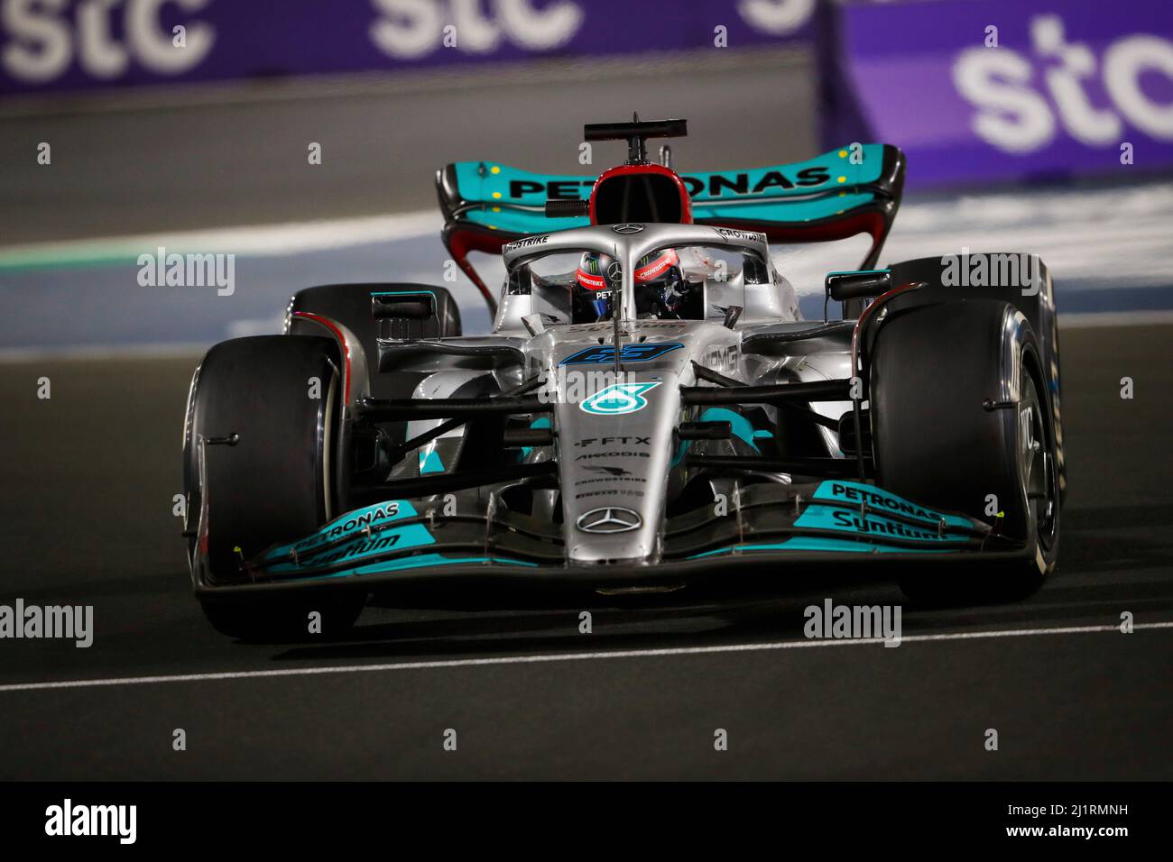 Jeddah, Arabia Saudita. 27th Mar, 2022. #63 George Russell (GBR, Mercedes-AMG Petronas F1 Team), Gran Premio de Arabia Saudita de F1 en el Circuito Jeddah Corniche el 27 de marzo de 2022 en Jeddah, Arabia Saudita. (Foto por DOS) Crédito: dpa/Alamy Live News Foto de stock