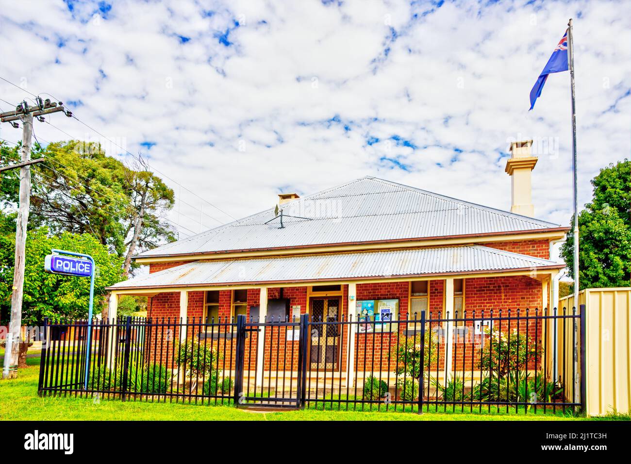 Estación de Policía, Caroline Street Bendemeer NSW Australia. Foto de stock