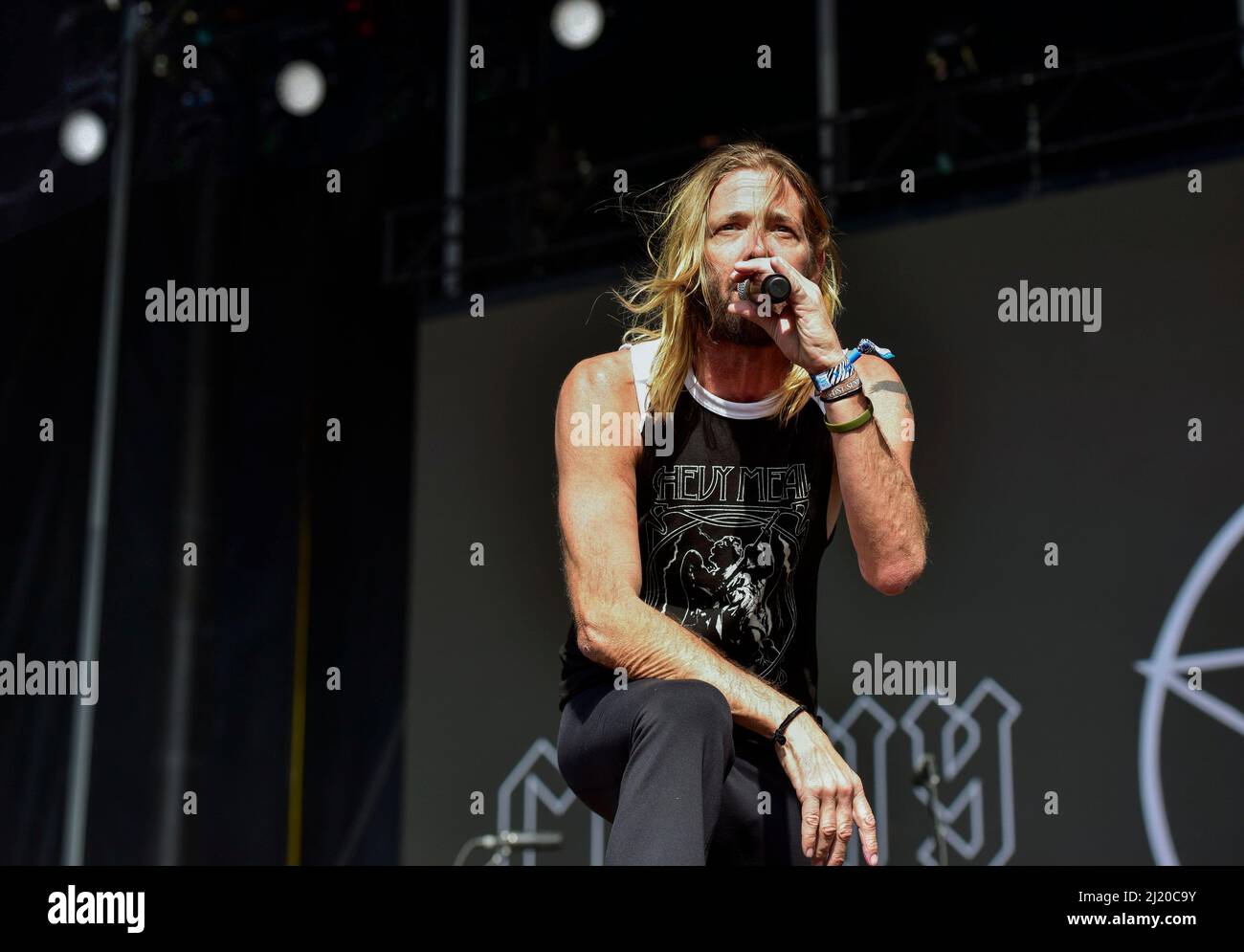 Taylor Hawkins en el escenario en BottleRock con su banda Chevy Metal 25th de mayo de 2019 Foto de stock