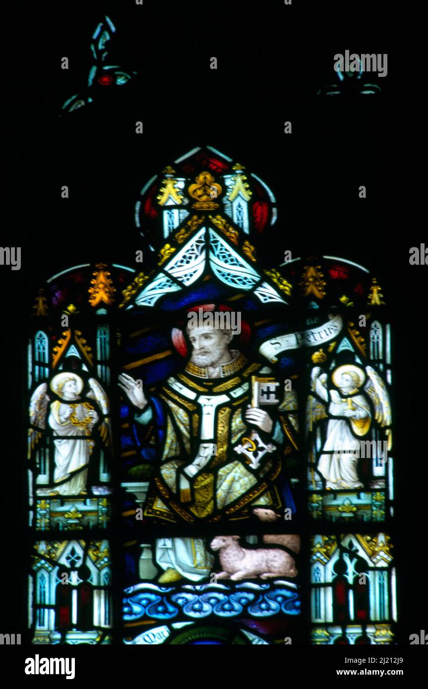 San Pedro Corazones Sagrados Wimbledon Jesuita (católica) vidrieras Foto de stock