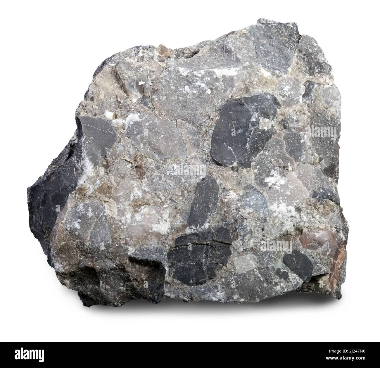 Conglomerado (roca sedimentaria) Foto de stock