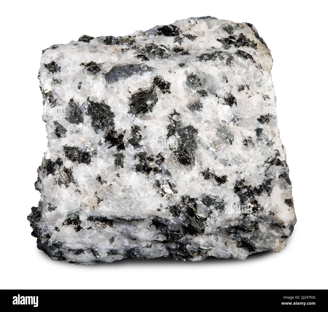 La diorita (roca ígnea) Foto de stock