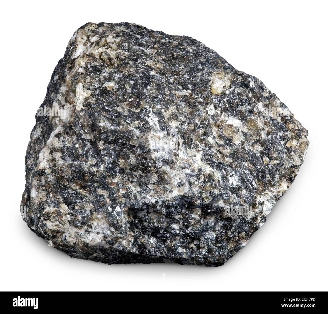 El gabro (roca ígnea) Foto de stock