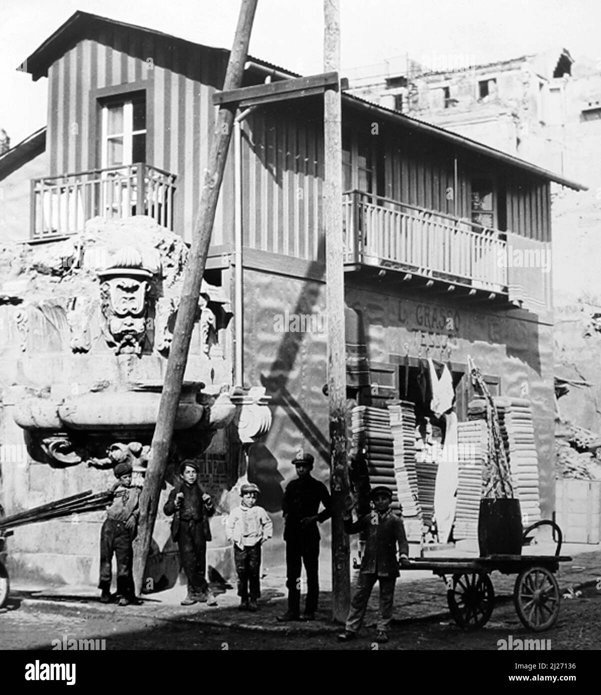 Messina, Sicilia, Italia en 1910 Foto de stock