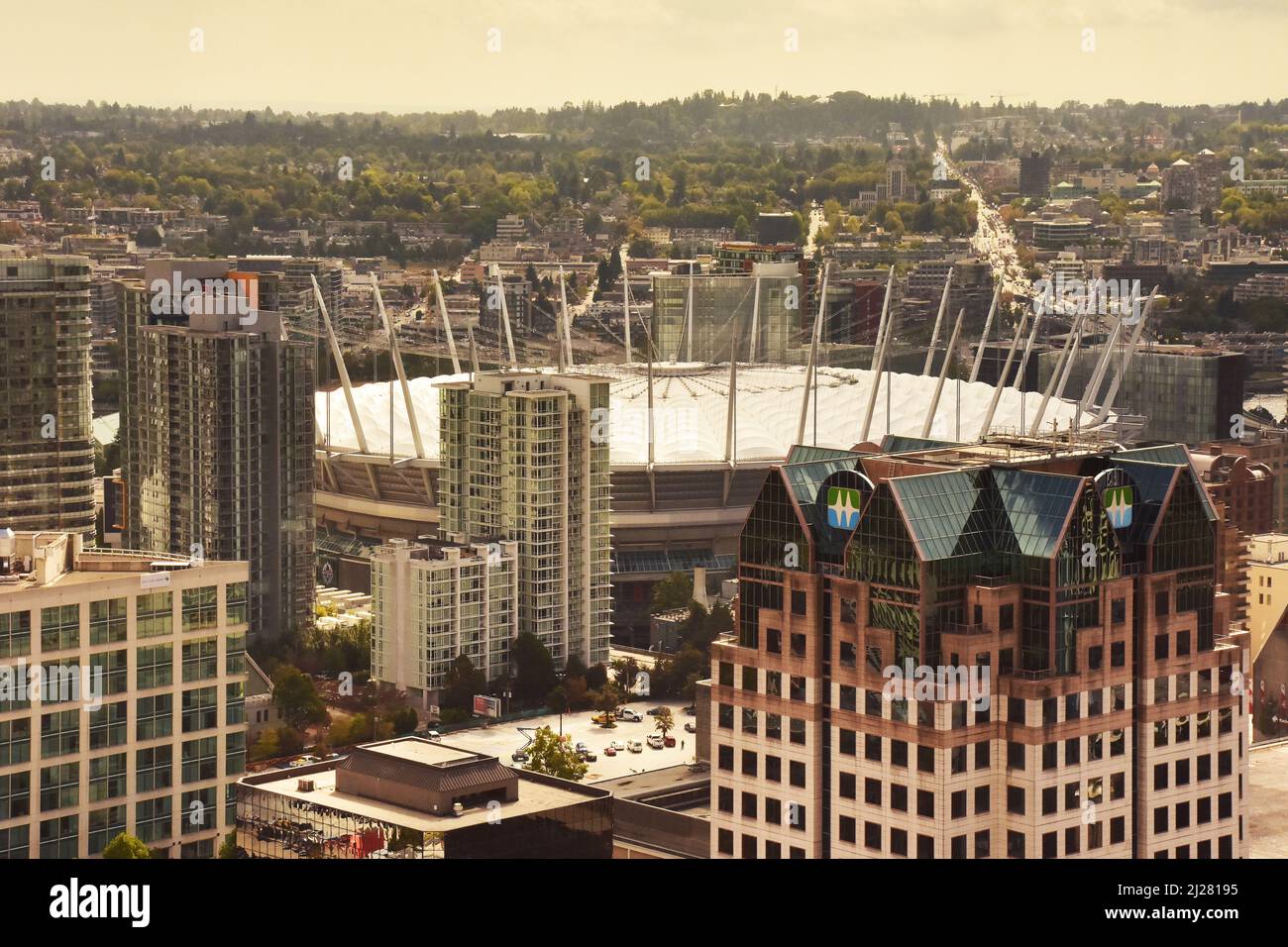 Rogers Arena, Vancouver, Canadá Foto de stock