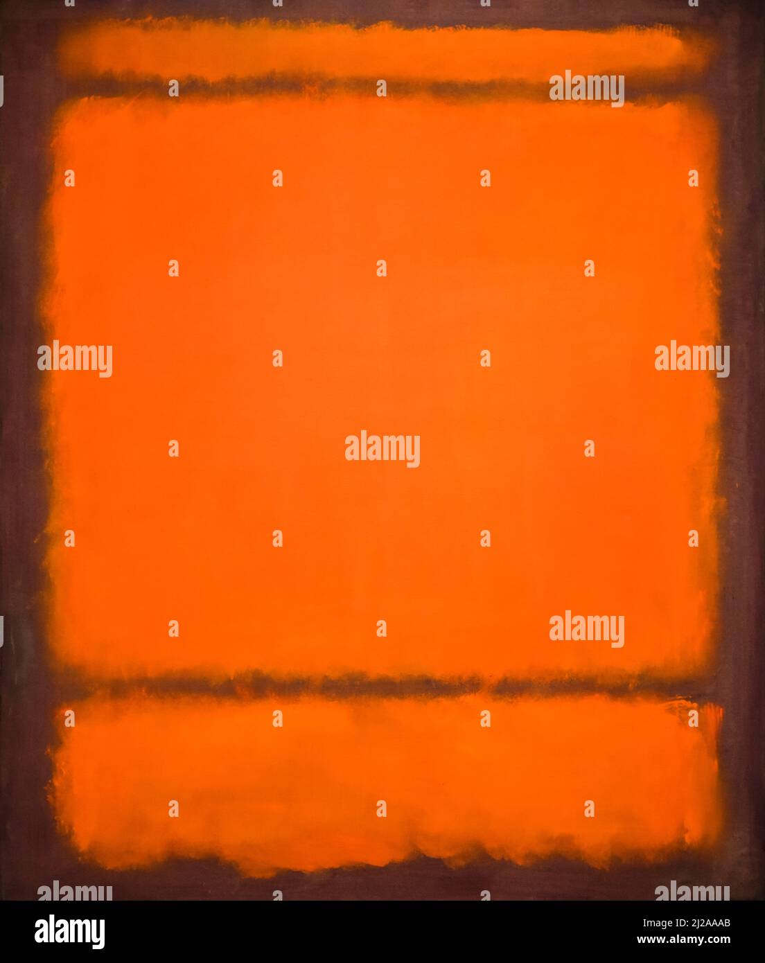 Mark Rothko, #210/#211 Orange, 1950 Foto de stock