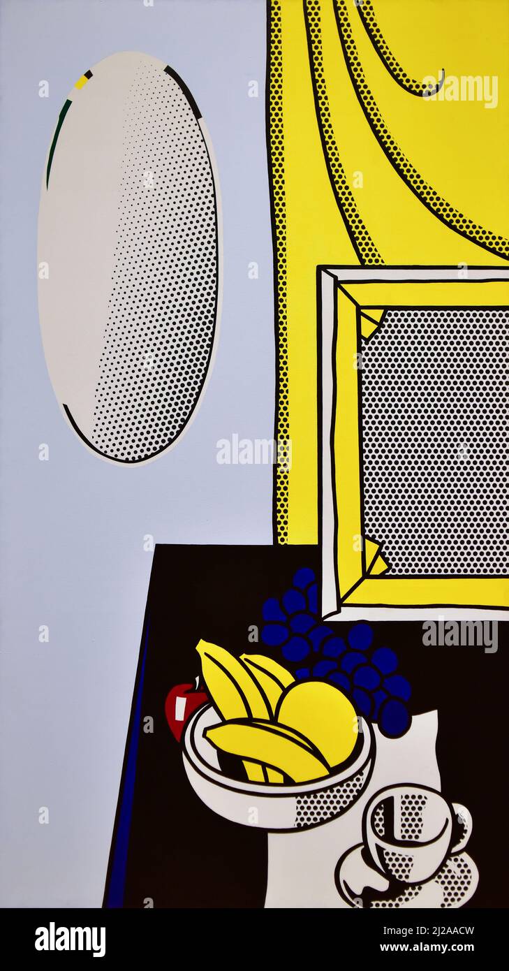 Roy Lichtenstein, Still Life with Mirror, 1972 Foto de stock