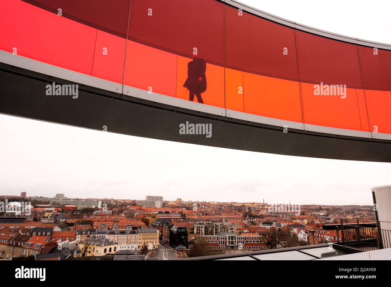 Galería de arte de Aarhus Foto de stock