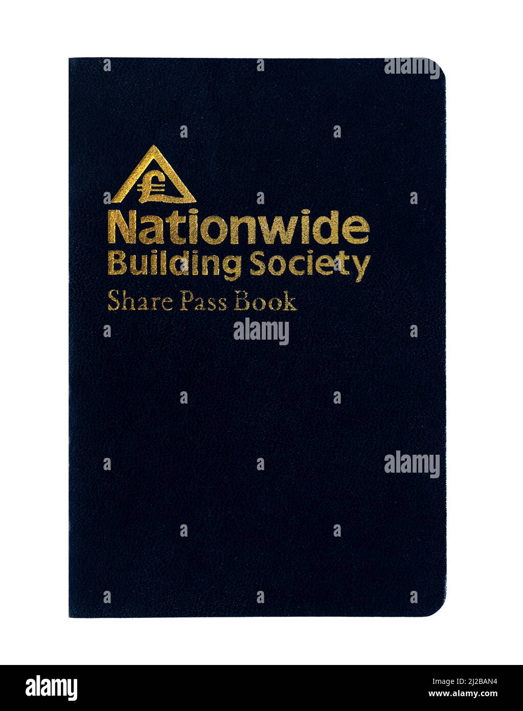 La portada de un libro de passbook compartido para la Nationwide Building Society se abrió en 1983 Foto de stock
